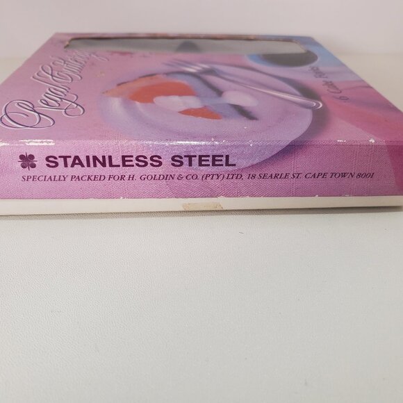 Vintage Cutlery Dessert Fork Set – Stainless Steel, Boxed, 5.5” - Picture 8 of 9